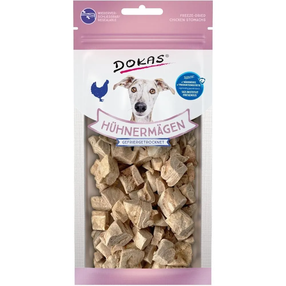 Dokas Frysetørrede kyllingemaver 20 g - naturlige hundesnacks